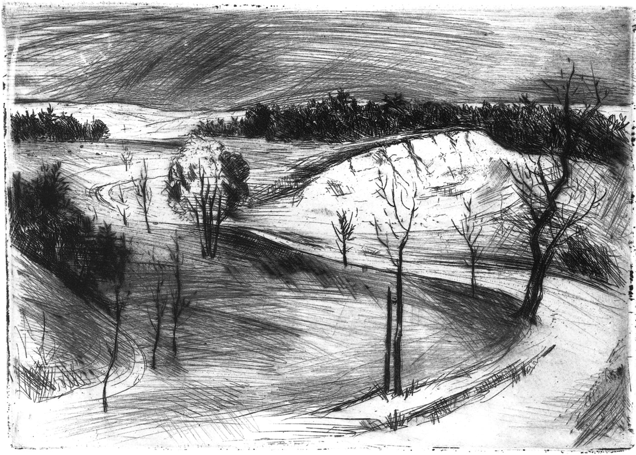 Peter Jakob Schober . Vorfrühling bei Wemding